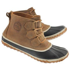 Sorel Out N About leather duck rain boots